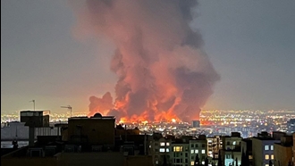 تصاویری از انفجارهای دقایقی قبل در تهران