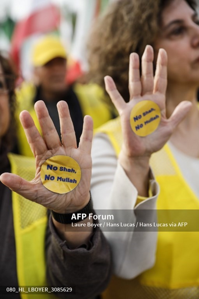 خبرگزاری فرانسه گزارش تصویری از تظاهرات ایرانیان آزاده در پاریس