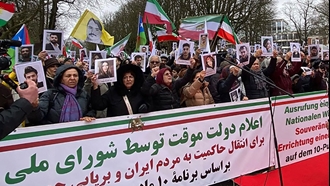 تظاهرات ایرانیان در هامبورگ