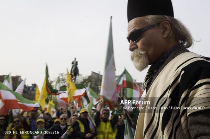 خبرگزاری فرانسه گزارش تصویری از تظاهرات ایرانیان آزاده در پاریس