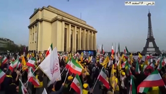 تظاهرات یاران شورشگر پاریس ـ ۱۶اسفند ۱۴۰۴