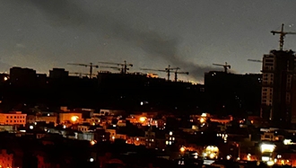 ستون دود از سمت قرارگاه خاتم‌الانبیا در چیتگر تهران