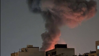 تصاویر از انفجار در محدوده پژوهشگاه فضایی ایران در محله دریان‌نو تهران