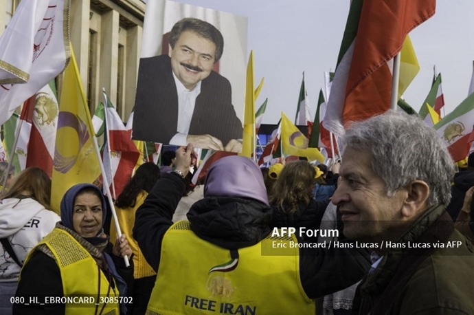 خبرگزاری فرانسه گزارش تصویری از تظاهرات ایرانیان آزاده در پاریس