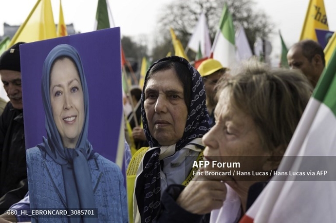 خبرگزاری فرانسه گزارش تصویری از تظاهرات ایرانیان آزاده در پاریس