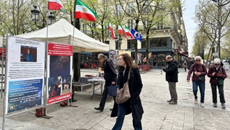 پاریس - برگزاری میز کتاب و نمایشگاه عکس شهیدان قیام 