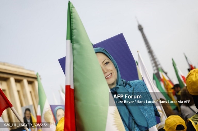 خبرگزاری فرانسه گزارش تصویری از تظاهرات ایرانیان آزاده در پاریس