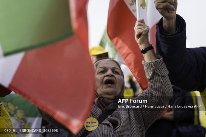 خبرگزاری فرانسه گزارش تصویری از تظاهرات ایرانیان آزاده در پاریس