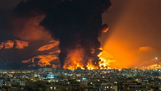 حمله آمریکا و اسراییل به انبارهای ذخیره سوخت در تهران