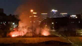 تصویری از حمله پهپادی به نزدیکی سفارت آمریکا در بغداد