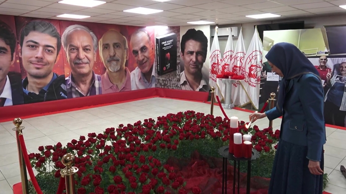 ادای احترام به شهیدان سربدار و جوانان شورشگر که در مقابل رژیم آخوندی سر خم نکردند