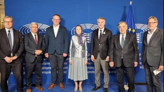 خانم مریم رجوی در پارلمان اروپا