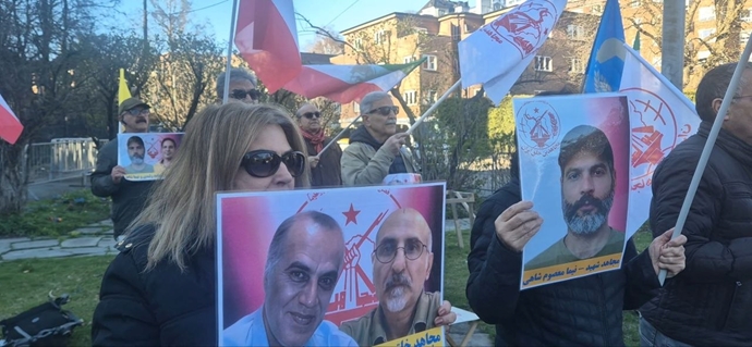 اسلو - آکسیون ایرانیان آزاده در برابر لانه جاسوسی آخوندها 