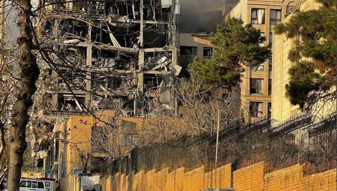 انفجار در ساختمانی در آجوادانیه در تهران - عکس از آرشیو