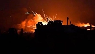 تصویری از انفجار مهیب در غرب تهران