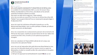 پست فرانسوا آسلینو در شبکه ایکس