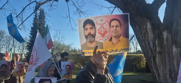 اسلو - آکسیون ایرانیان آزاده در برابر لانه جاسوسی آخوندها 