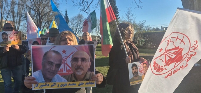 اسلو - آکسیون ایرانیان آزاده در برابر لانه جاسوسی آخوندها 