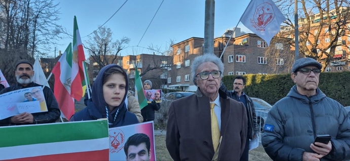 اسلو - آکسیون ایرانیان آزاده مقابل سفارت رژیم آخوندی در محکومیت اعدام مجاهدین خلق - ۱۱فروردین ۱۴۰۵