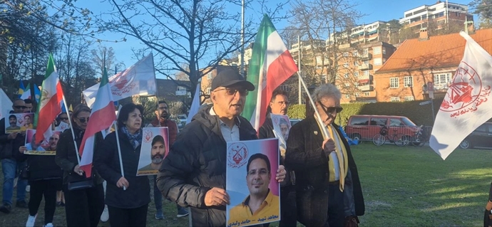 اسلو - آکسیون ایرانیان آزاده در برابر لانه جاسوسی آخوندها 