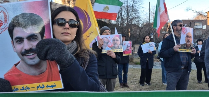 اسلو - آکسیون ایرانیان آزاده مقابل سفارت رژیم آخوندی در محکومیت اعدام مجاهدین خلق - ۱۱فروردین ۱۴۰۵