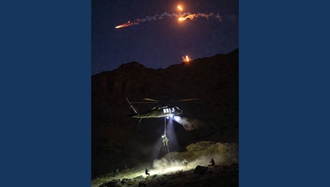 عکس منتشر شده در صفحات مجازی به‌عنوان لحظه نجات خلبان دوم آمریکایی در دهدشت