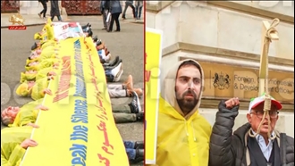 اعتراض ایرانیان در لندن و واشنگتن به اعدام مجاهدان