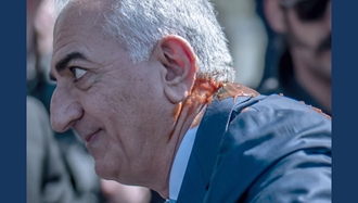 پرتاب رب گوجه به بچه شاه در برلین