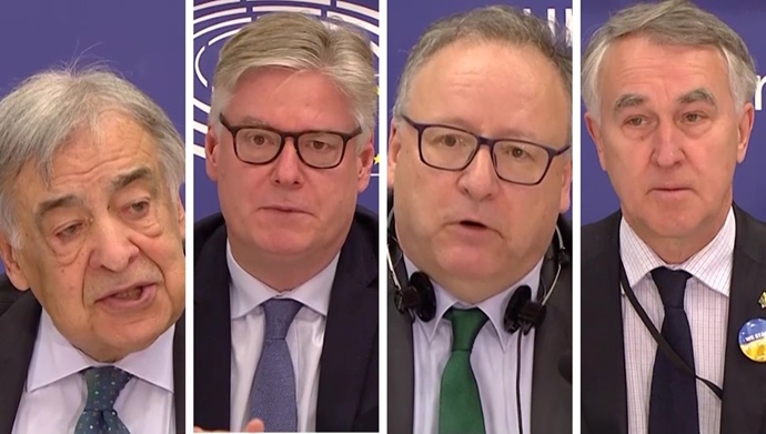 پارلمان اروپا - بروکسل - کنفرانس نقض حقوق‌بشر در ایران