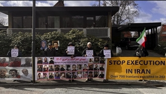 تداوم همبستگی جهانی با قیام ایران؛ برپایی نمایشگاه عکس و آکسیون اعتراضی در پاریس و کپنهاگ