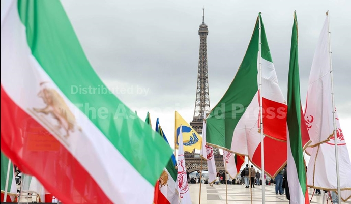 گزارش تصویری آسوشیتدپرس از تظاهرات ایرانیان در پاریس