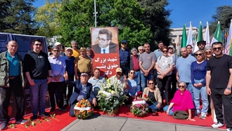 ژنو - میدان ناسیون - گرامیداشت یاد شهید بزرگ حقوق‌بشر دکتر کاظم رجوی در سوئیس 