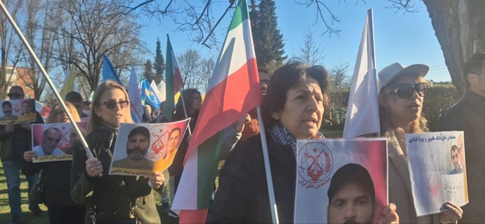 اسلو - آکسیون ایرانیان آزاده در برابر لانه جاسوسی آخوندها 