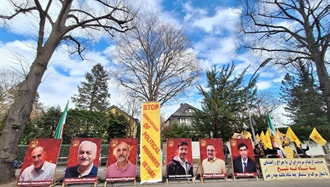 برلین – چهلمین روز تحصن ایرانیان آزاده مقابل سفارت رژیم در حمایت از قیام و دولت موقت شورای ملی مقاومت