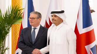 نخست‌وزیر انگلستان، استارمر در دیدار با شیخ تمیم بن حمد آل‌ثانی