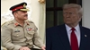 دونالد ترامپ، رئیس‌جمهور آمریکا و عاصم منیر، فرمانده ارتش پاکستان