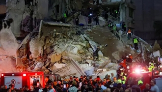 تصویری از حمله اسراییل به لبنان