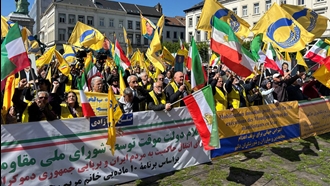 بروکسل - تظاهرات بزرگ ایرانیان آزاده در حمایت از جمهوری دموکراتیک در ایران ـ ۲ اردیبهشت ۱۴۰۵