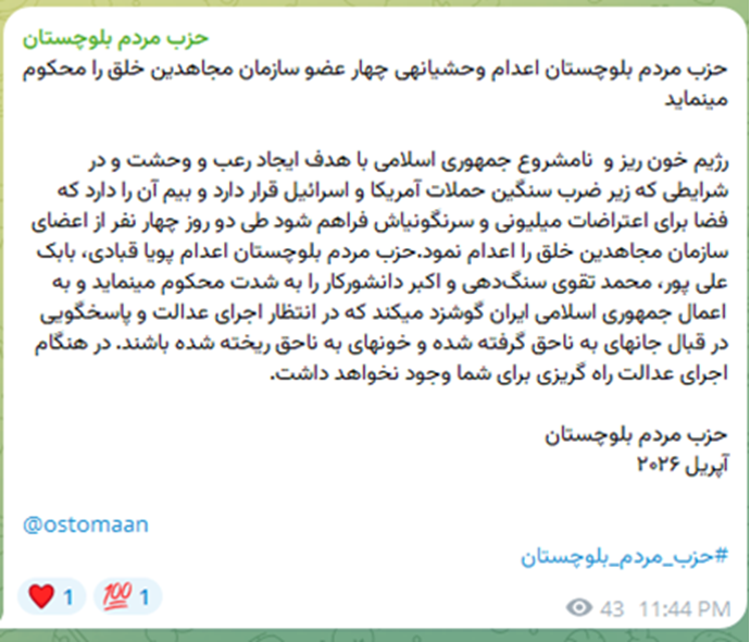 حزب مردم بلوچستان