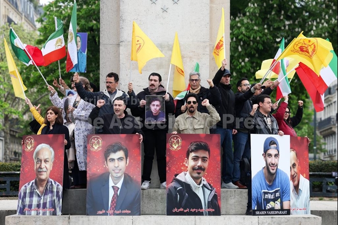 گزارش تصویری آسوشیتدپرس از تظاهرات ایرانیان در پاریس