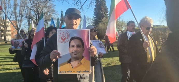 اسلو - آکسیون ایرانیان آزاده در برابر لانه جاسوسی آخوندها 