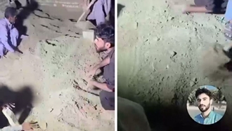 خاکسپاری شهید سربدار «عامر رامش» 