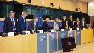 سخنرانی مریم رجوی در پارلمان اروپا - گزارش تصویری