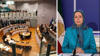 پیام خانم مریم رجوی به جلسه رسمی استانداری مارکه ایتالیا 