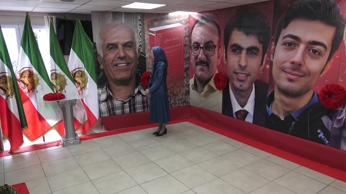 ادای احترام به شهیدان سربدار و جوانان شورشگر که در مقابل رژیم آخوندی سر خم نکردند