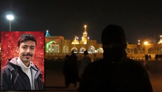 نیایش مجاهد قهرمان فرمانده وحید بنی‌عامریان در حرم امام رضا