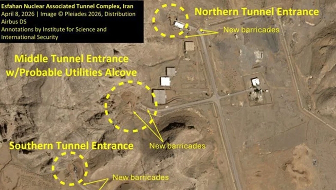 تصویر ماهواره‌یی از سایت هسته‌یی اصفهان