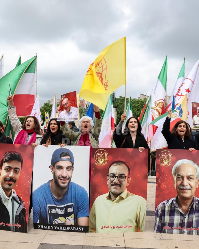 گزارش تصویری آسوشیتدپرس از تظاهرات ایرانیان در پاریس