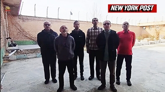 سرودخوانی ۶مجاهد خلق در حیاط زندان قزلحصار