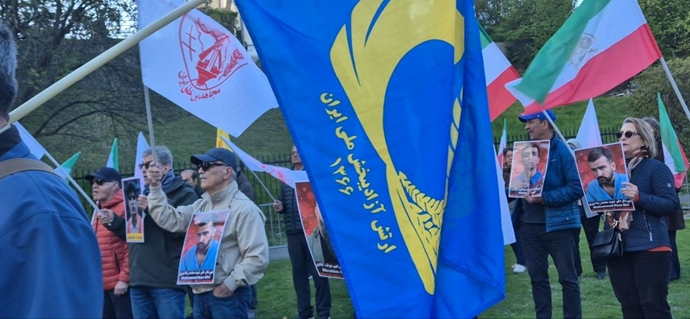 اسلو - آکسیون ایرانیان آزاده و حامیان مقاومت در اعتراض به اعدام زندانیان سیاسی